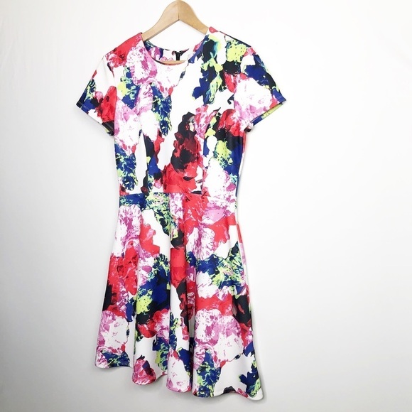 Milly X Design Nation Rosabella fit and flare floral print mini dress - Picture 11 of 13